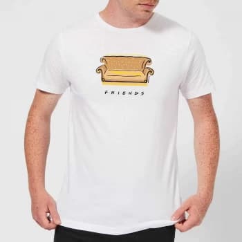 Image of Friends Couch Mens T-Shirt - White - XS