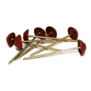 Image of Corrubit Steel Red Roofing Nail & Cover Cap, (L)8Cm Pack Of 100