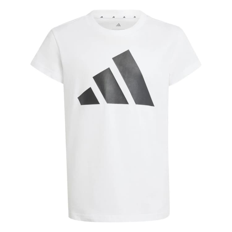 Image of adidas Girls Essentials Linear T-Shirt Wht/Blk BOS female 11-12 Years