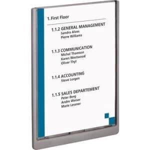 Image of Durable Door sign 486737 (W x H) 210 mm x 297mm Graphite 486737