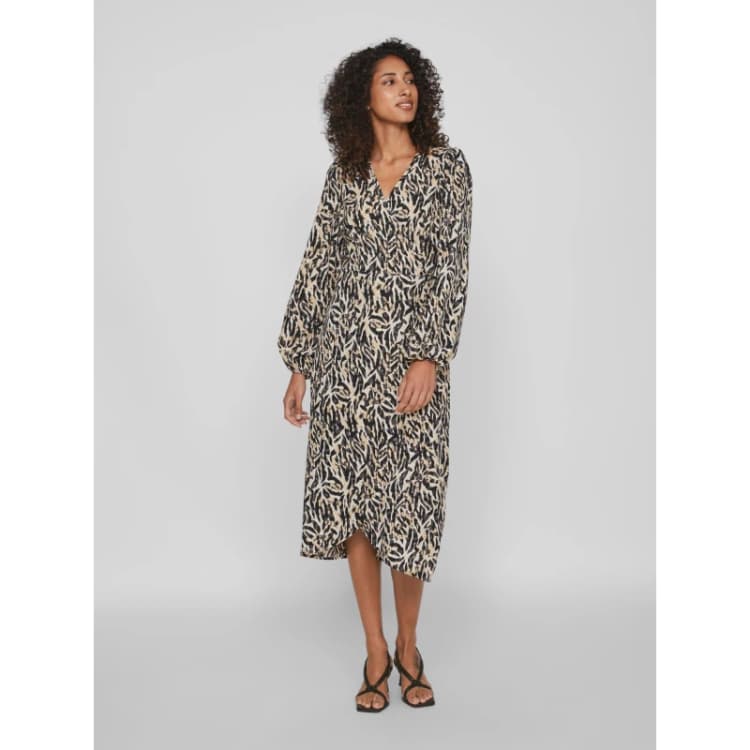 Image of Vila Louisa Wrap Dress - Multi Multi 8
