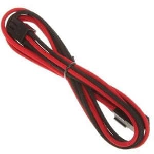 Image of BitFenix Alchemy 6pin PCIe Extension 45cm - sleeved black/red/black