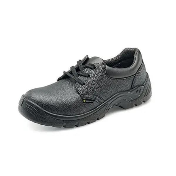 Image of Beeswift Beeswift Safety S1 Steel Toe Lace Up Leather Upper Shoe 1 Pair Black 11 CF54BL11