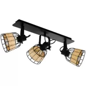 Image of Anwick 3 Lamp Spotlight Bar Black - Eglo