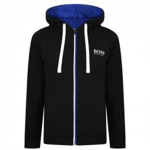 Image of Hugo Boss Authentic Zip Through Hoodie Black 001 Men