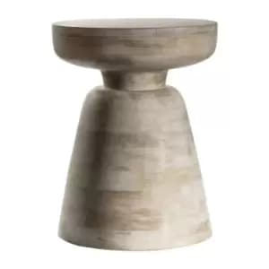 Image of Gallery Interiors Milstead White Wash Side Table