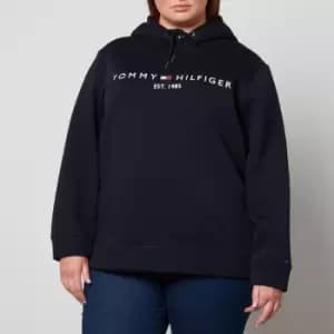Image of Tommy Hilfiger Curve Womens Regular Hilfiger Hoodie - Desert Sky - IT 46/UK 12