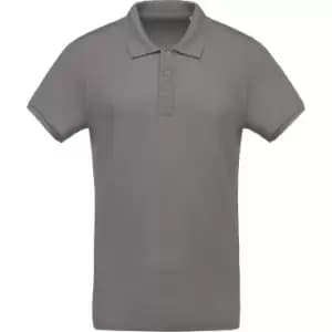 Image of Kariban Mens Organic Pique Polo Shirt (M) (Storm Grey)