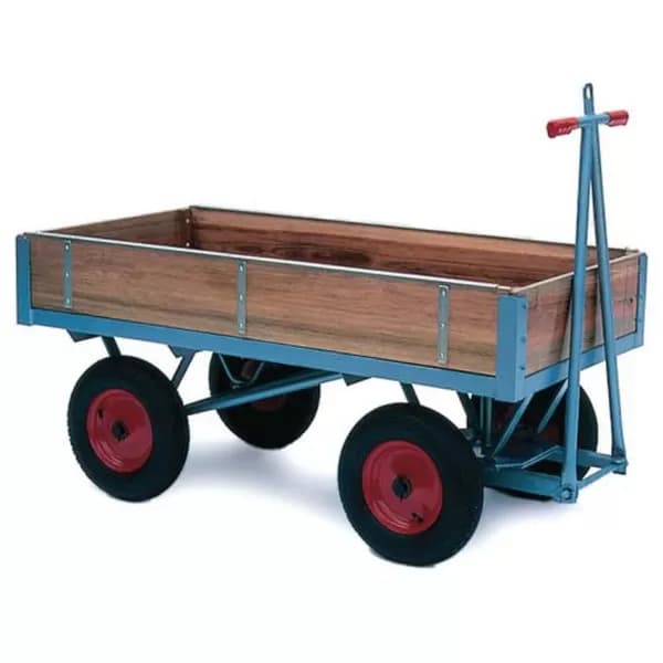 Image of H/D Platform Truck Slide in Sides - Rubber Tyres, 710H x 762W x 1600D