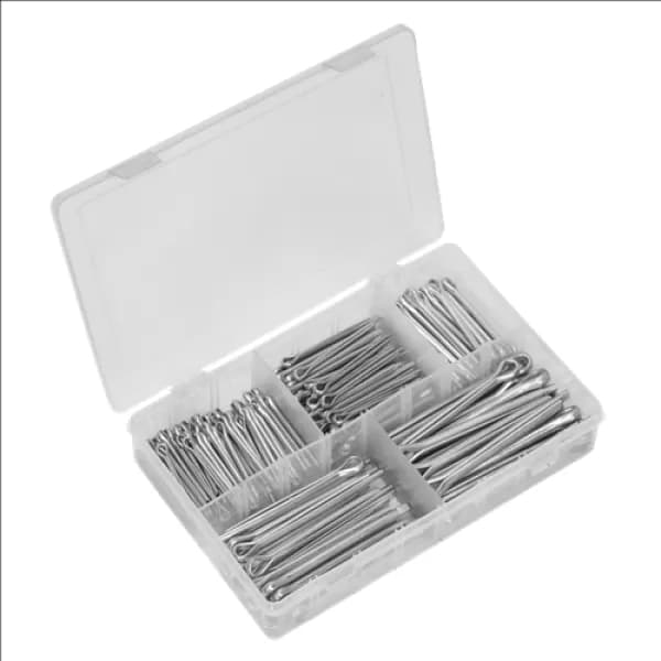 Image of Sealey AB003SP Split Pin 230pc Large Sizes Imperial & Metric