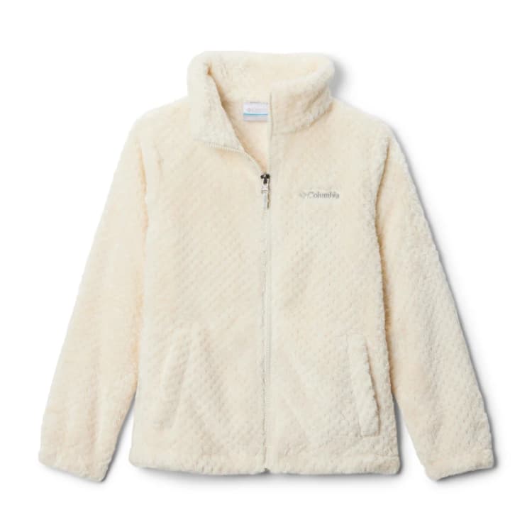 Image of Columbia Fire Side Fleece Juniors Chalk female 11-12 (L)