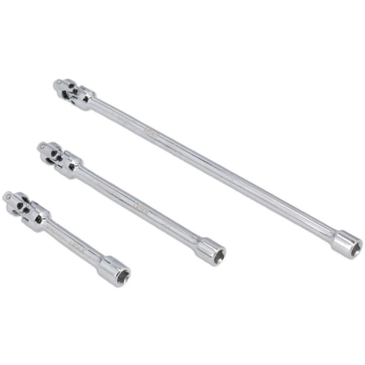 Image of Laser Tools 8495 3Pc Universal Joint Extension Set Spring Loaded 1/4"d