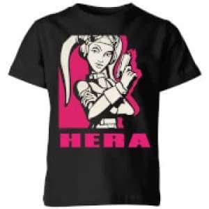 Image of Star Wars Rebels Hera Kids T-Shirt - Black - 9-10 Years