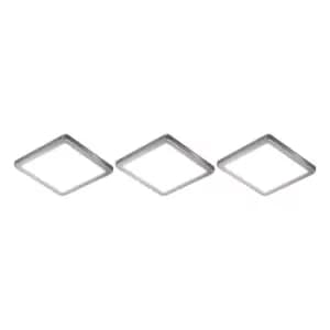 Image of NxtGen Alabama Square LED Under Cabinet Light 3.5W (3 Pack) Daylight Brushed Nickel