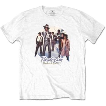 Image of Prince - Purple Rain Circle Unisex Large T-Shirt - White