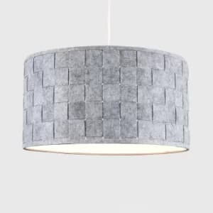 Image of XL Monza Weaved Pendant Shade in Grey
