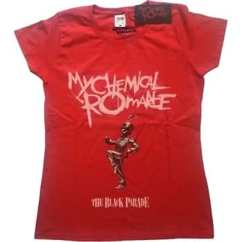 Image of My Chemical Romance - The Black Parade Cover Womens Large T-Shirt - Red
