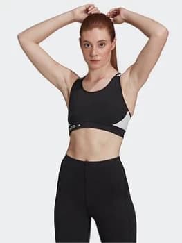 Image of adidas Karlie Kloss Believe This Bra Womens - Noble Maroon / Off White