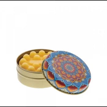 Image of Blue, Orange and Red Floral with Lemon Soap
