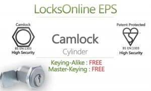 Image of Locksonline EPS High Security Cylinder Camlocks
