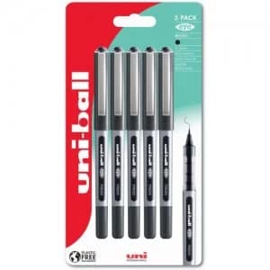 Image of Uni-Ball Eye Micro UB-150 BK Plastic Free Packaging PK5