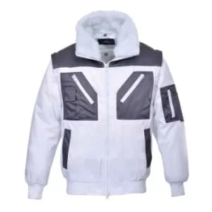 Image of Portwest PJ20 Pilot Jacket 2 Tone White 3XL