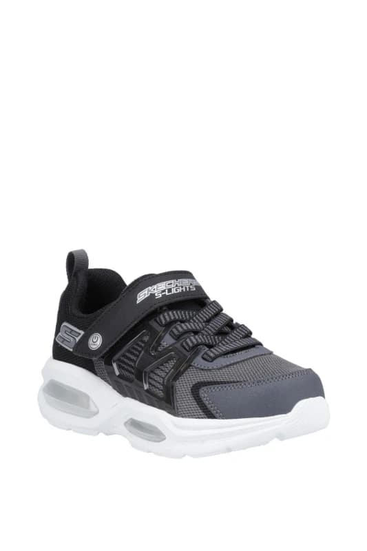 Image of Skechers Boys S Lights Prismatrons Light Up Trainers UK Size 1.5 (EU 34) Charcoal/Black SKE2281-CCBK-1.5