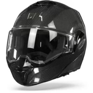 Image of Scorpion Exo-Tech Carbon Solid Gloss Black S