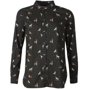 Image of Barbour Womens Safari Shirt Country Dog Print 16