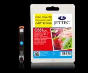Image of Jet Tec Canon CLI551XL Cyan Ink Cartridge