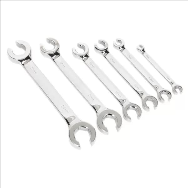 Image of Genuine SEALEY S0767 Flare Nut Spanner Set 6pc Metric
