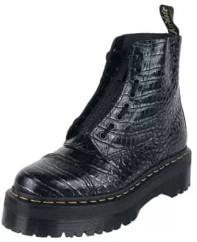 Image of Dr. Martens Sinclair Gunmetal Wild Croc Boot black