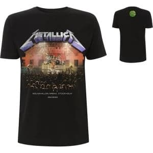 Image of Metallica - Stockholm '86. Mens Large T-Shirt - Black