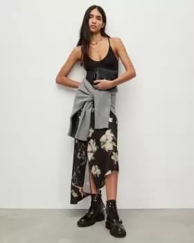 Image of AllSaints Luisa Fabia Midi Skirt