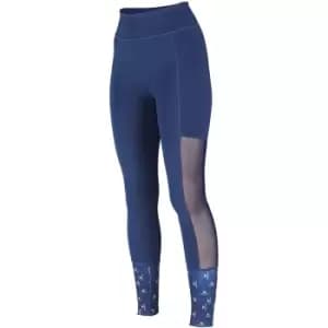 Image of Aubrion Womens/Ladies Elstree Mesh Horse Riding Tights (XXL) (Navy)