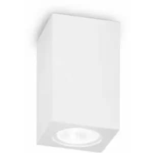 Image of White ceiling lamp TOWER 1 bulb Width 7 Cm
