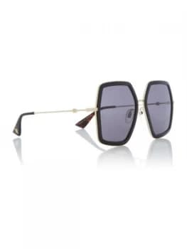 Image of Gucci Black GG0106S GC001054 rectangle sunglasses Black