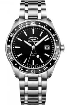 Image of Mens Rotary Swiss Made Legacy Quartz GMT Watch GB90172/04