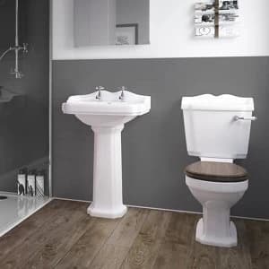 Image of Splashwall Gloss Grey Tile effect Shower Panel (H)2420mm (T)3mm
