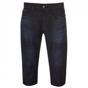 Image of Lee Cooper Denim Shorts Mens - Dark Wash