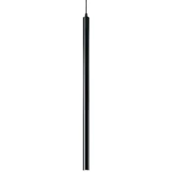 Image of Ideal Lux Lighting - Ideal Lux Ultrathin - LED 1 Light Slim Ceiling Pendant Black