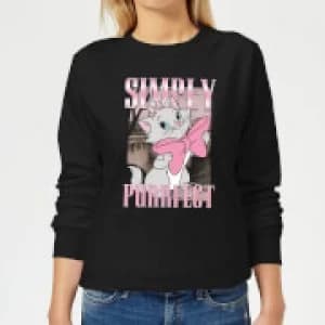 Image of Disney Aristocats Simply Purrfect Womens Sweatshirt - Black