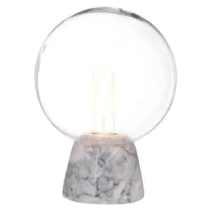 Image of Interiors by PH Lamonte Globe Lamp, Grey