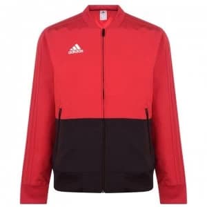 Image of adidas Pre Match Jacket Mens - Red/Black
