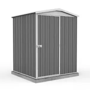 Image of 5' x 5' Absco Regent Apex Metal Shed - Grey (1.52m x 1.44m)