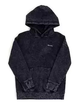 Image of Champion Champion Junior Boys Washed-out Small Logo Overhead Hoody - Navy, Size Xxl=15-16 Years