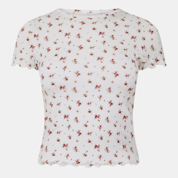 Image of Jack Wills Womens Printed Set Pyjama Shorts White/Print female 8 (XS)