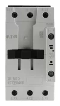 Image of Eaton xStart DILM 3 Pole Contactor - 40 A, 24 V dc Coil, 3NO, 18.5 kW