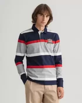 Image of GANT Men Banner Shield Heavy Rugger (S) Grey