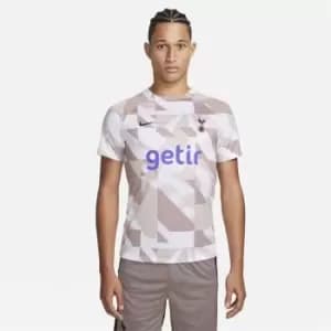 Image of Nike Tottenham Hotspur EU Pre Match Shirt 2023 2024 Adults - White